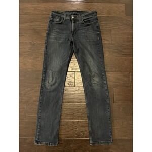 LEVI'S 514 Straight Fit Jeans Mens 32x34 Blue Dark Wash Denim